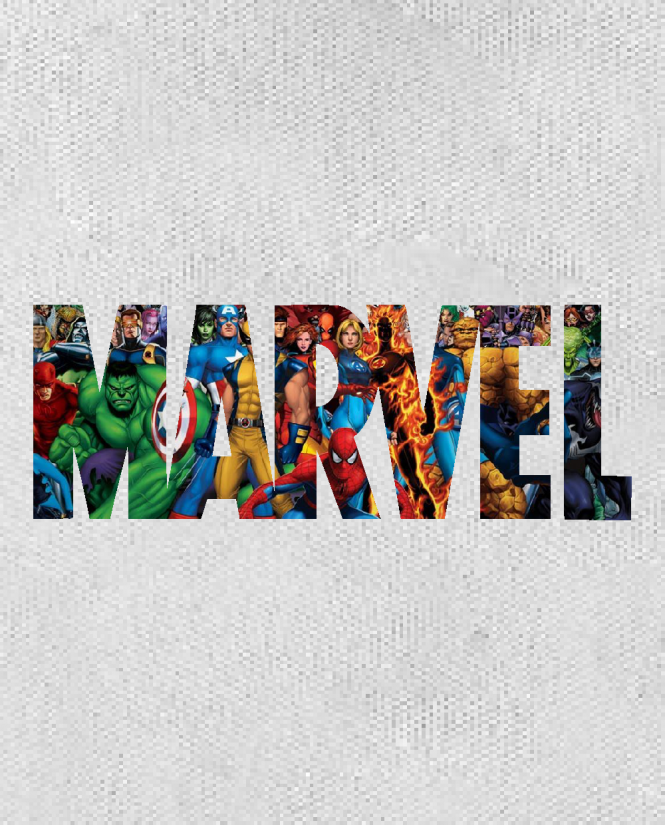Kepurė Marvel logo herojai